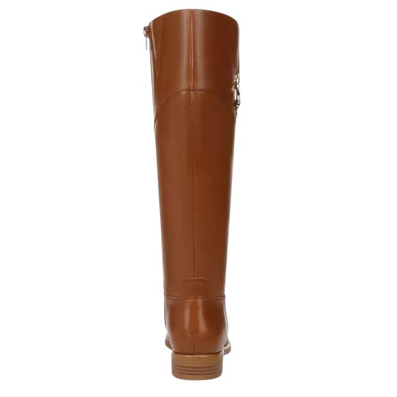 Giani Bernini Women's Sandraa Leather Knee High Low Heel Boots Tan Size 8 1/2 - Picture 4 of 6